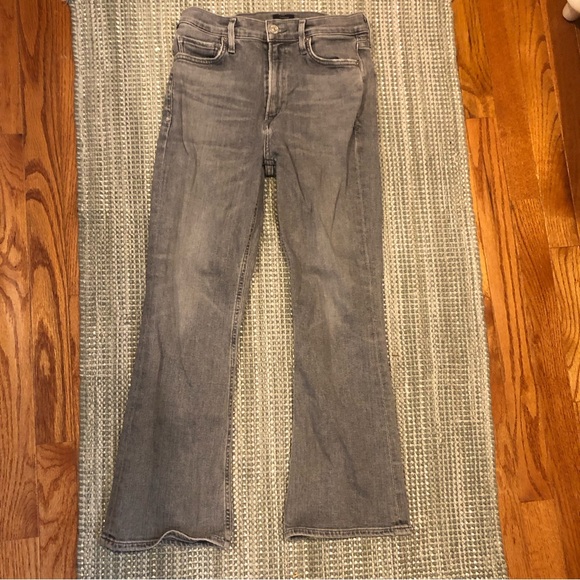 Citizens of Humanity Demy Flare Crop denim sz 25 in grey - Picture 2 of 5